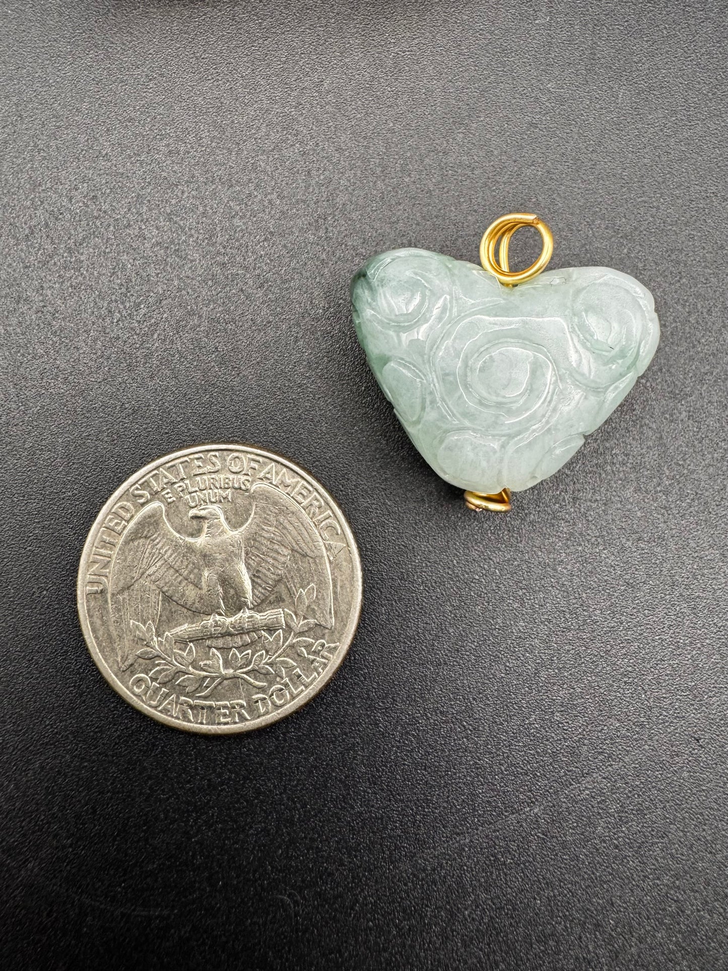 Jade Carved Heart Pendant