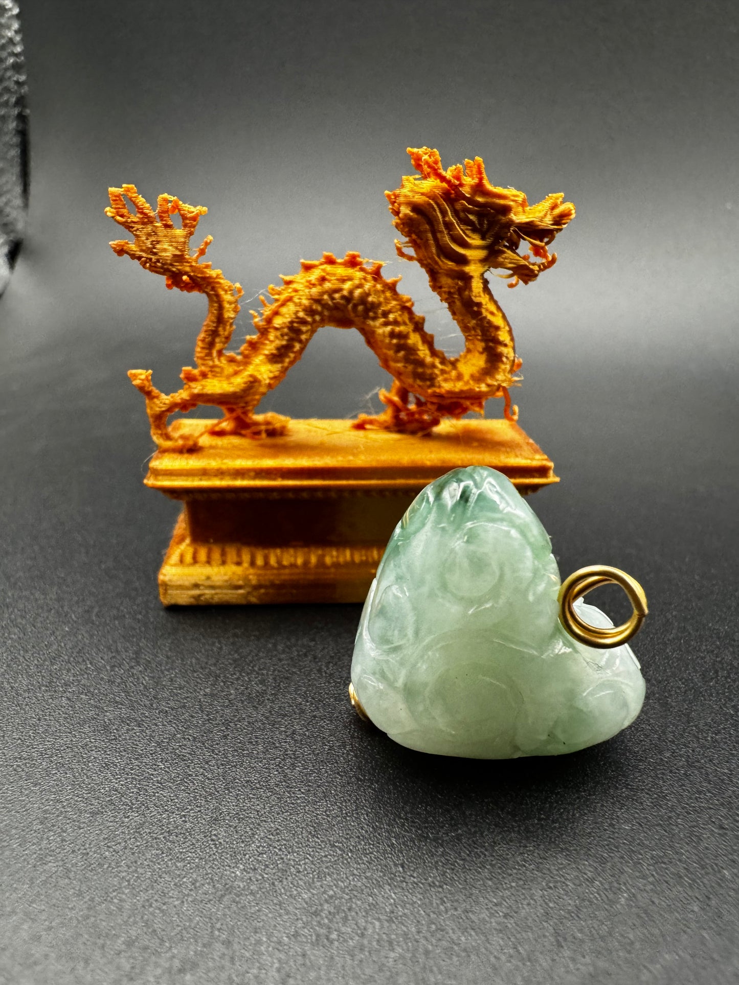 Jade Carved Heart Pendant