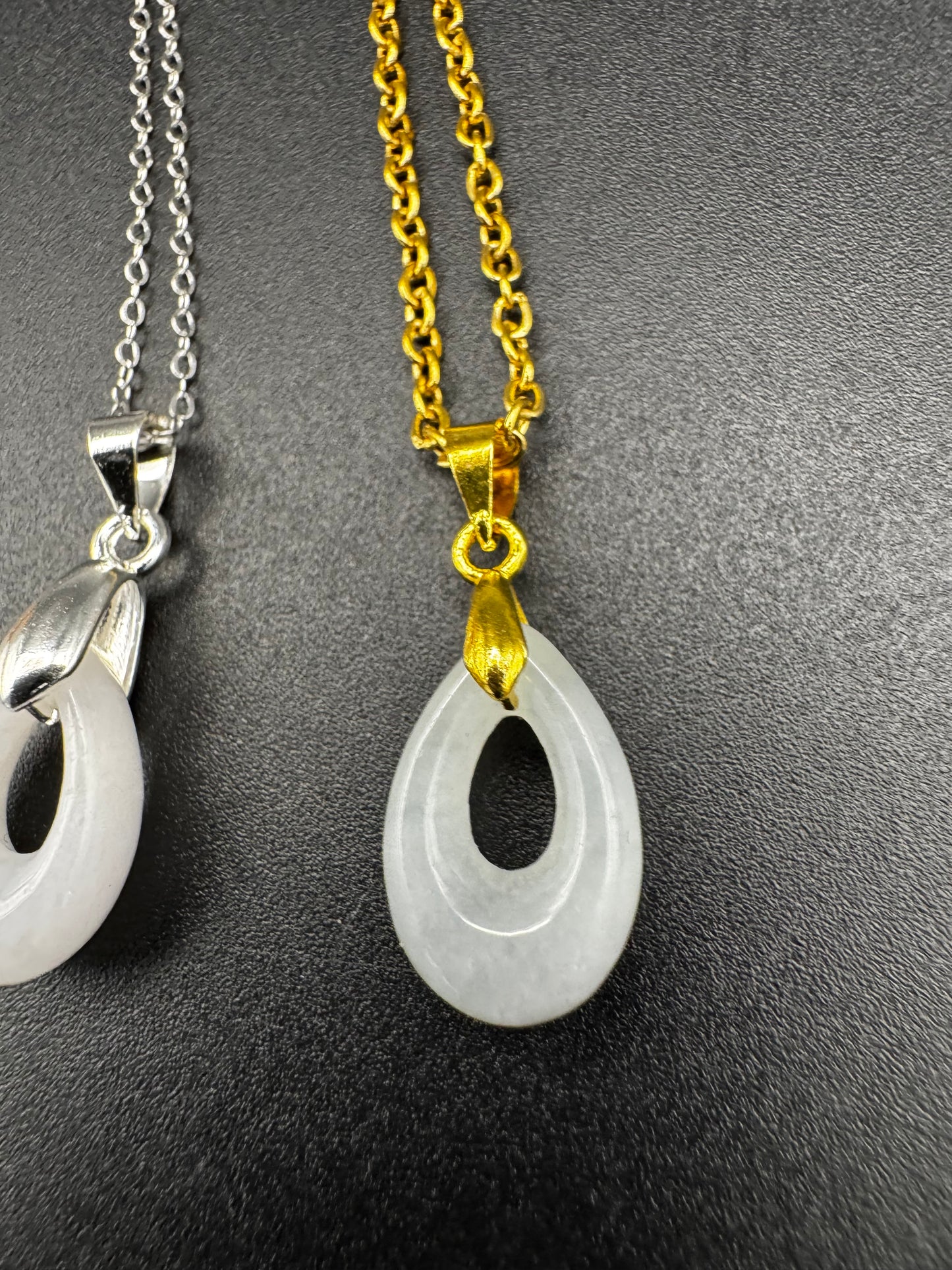 Jade Teardrop Pendant