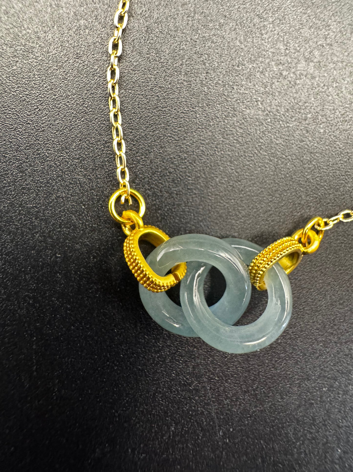 Blue Water Jade Link necklace