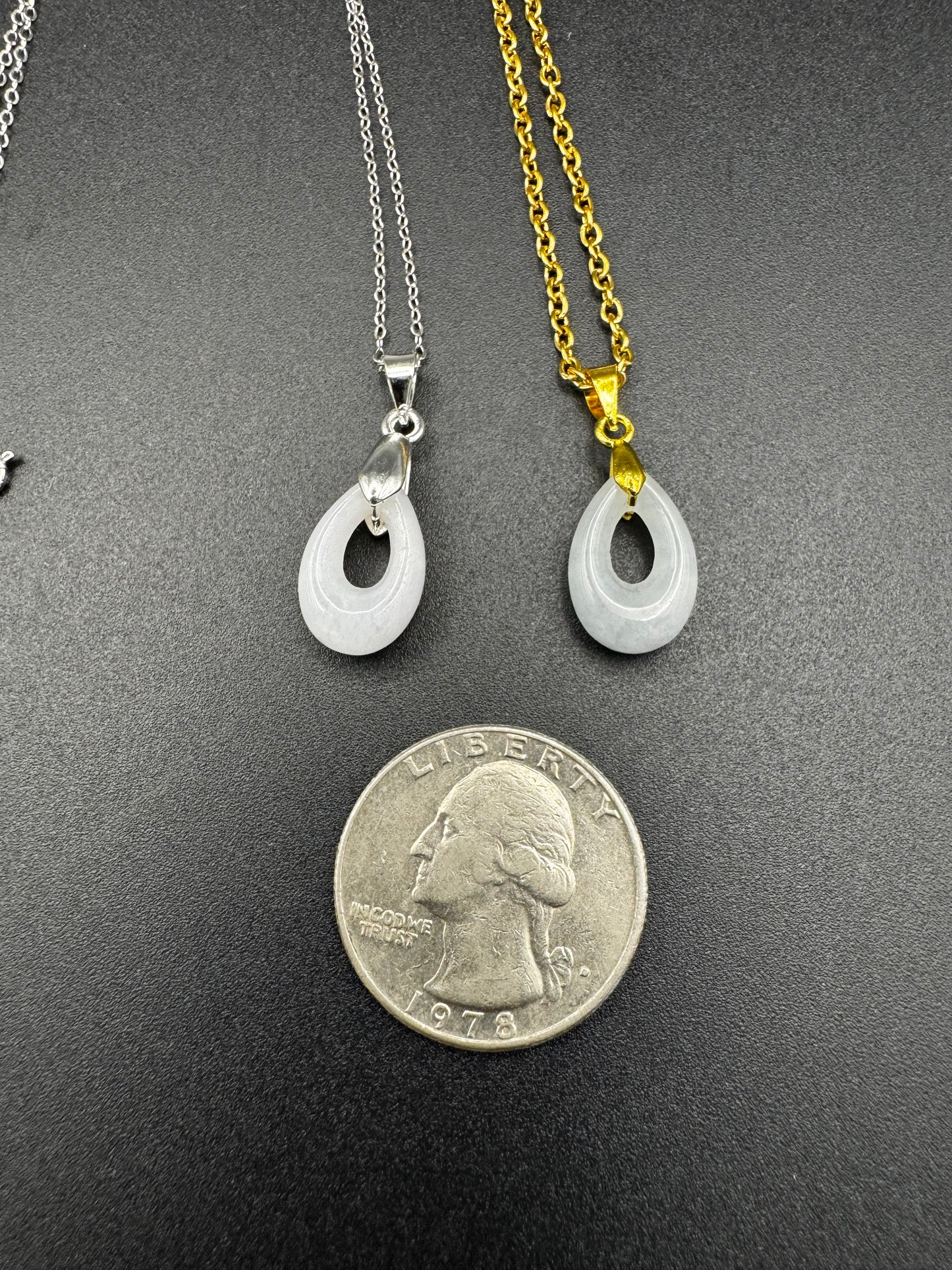 Jade Teardrop Pendant