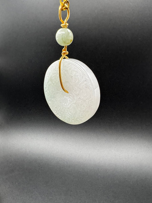 Beautiful Jade Carved Donut