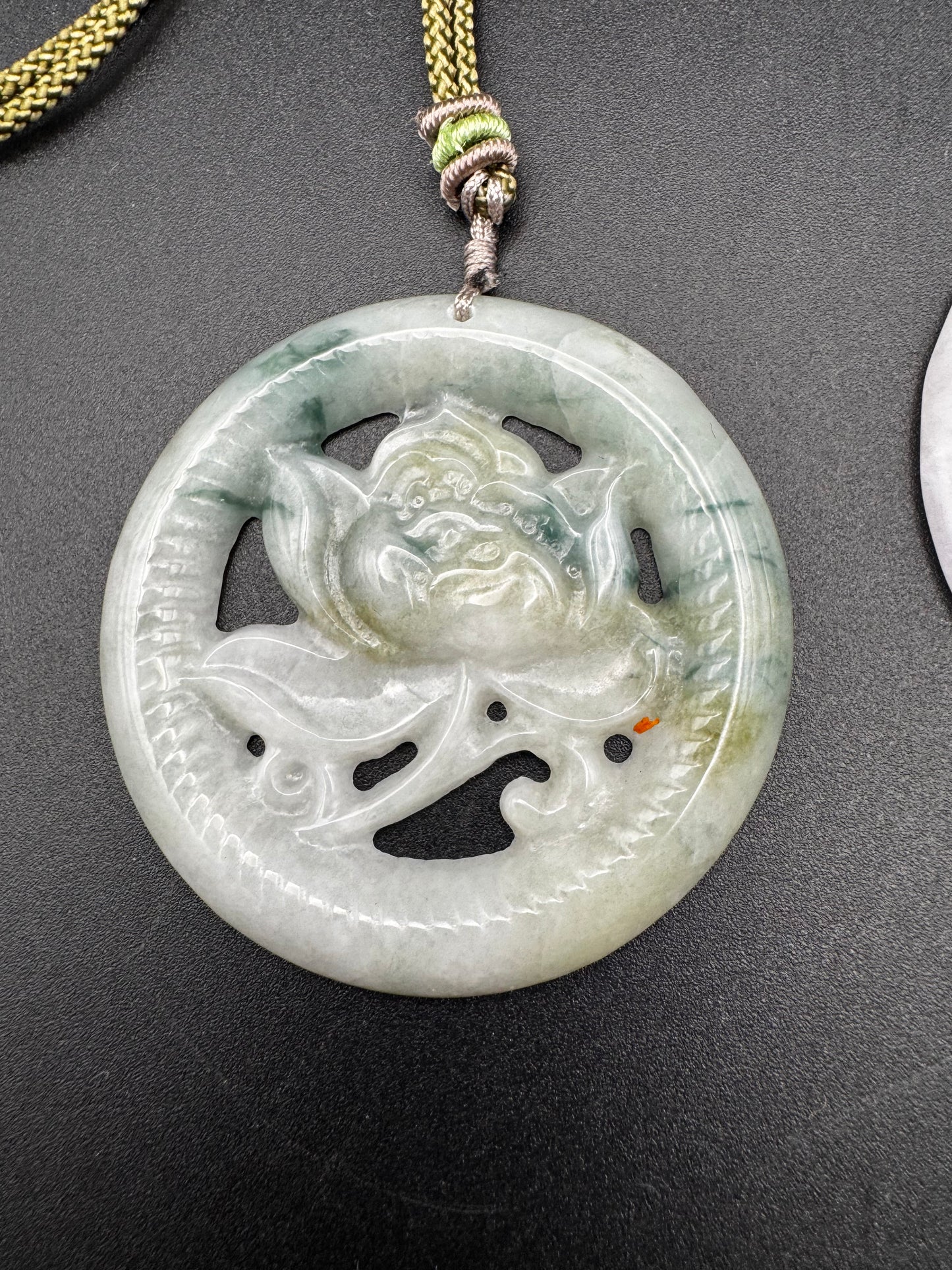 Jade Flower Pendant