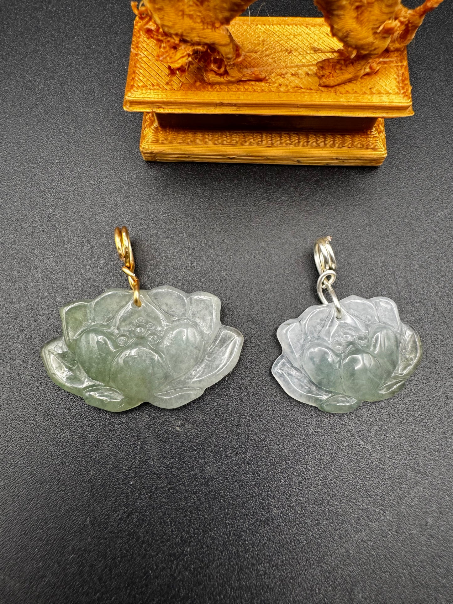 Icy Jade Lotus Pendant