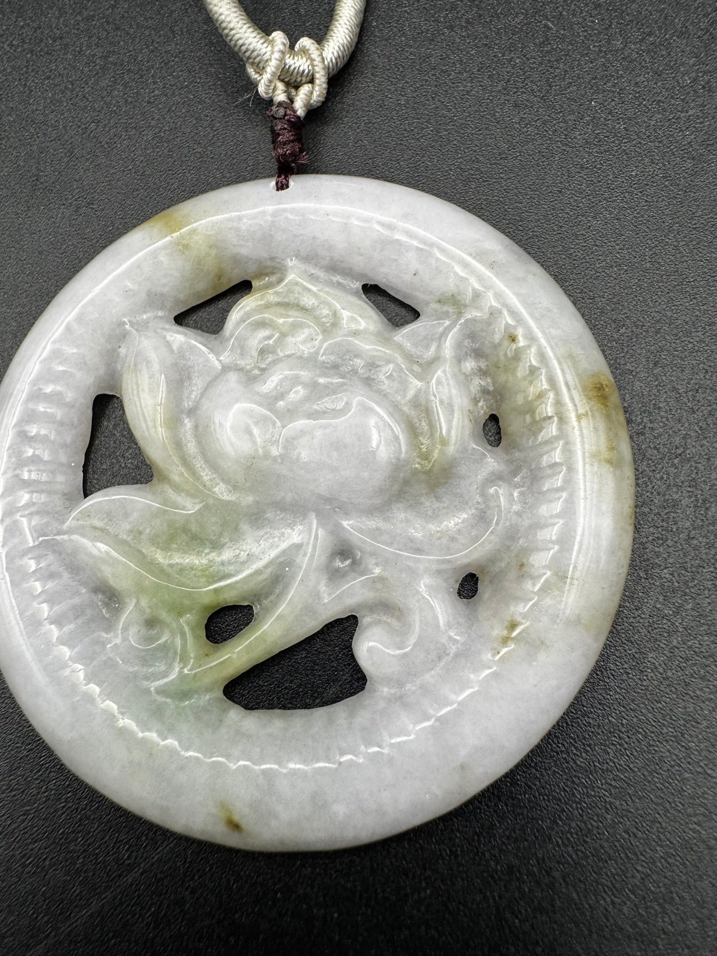 Jade Flower Pendant