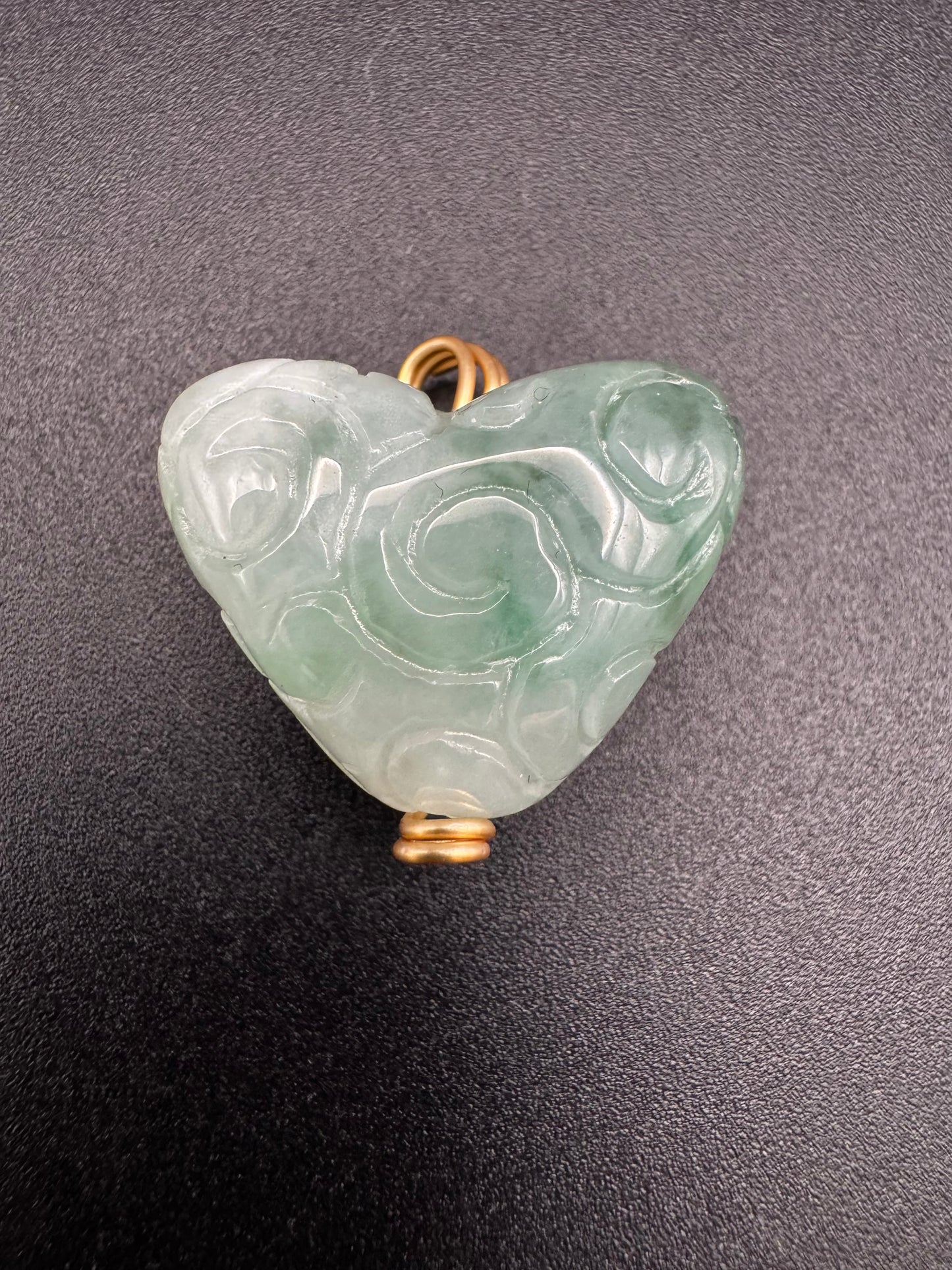 Jade Carved Heart Pendant