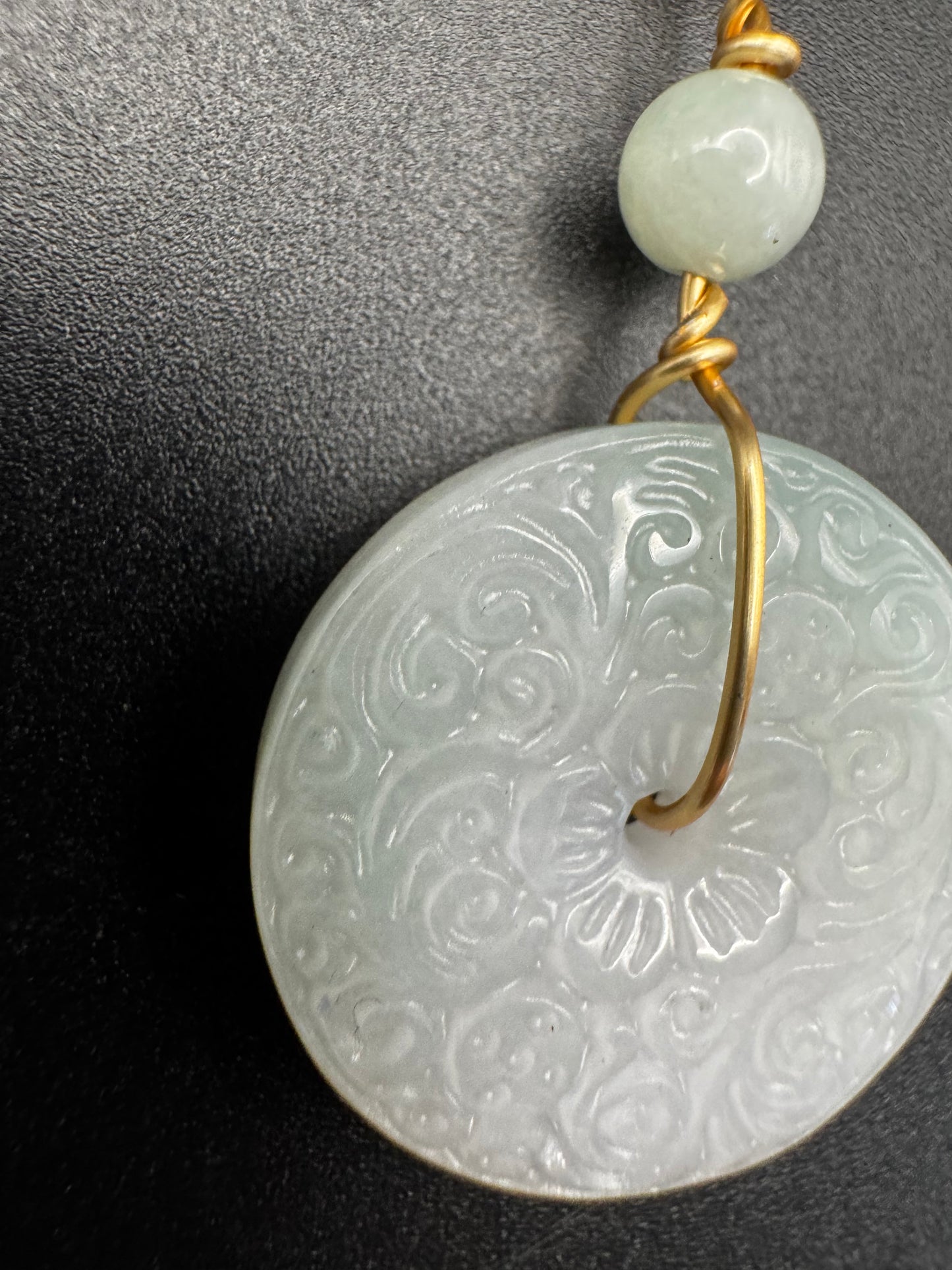 Beautiful Jade Carved Donut