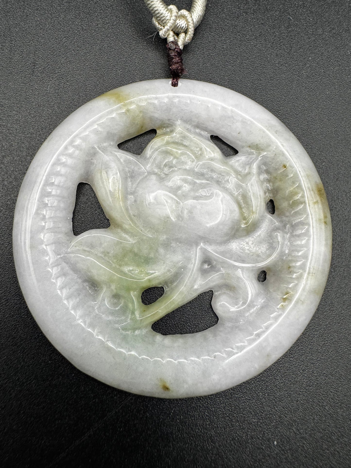 Jade Flower Pendant