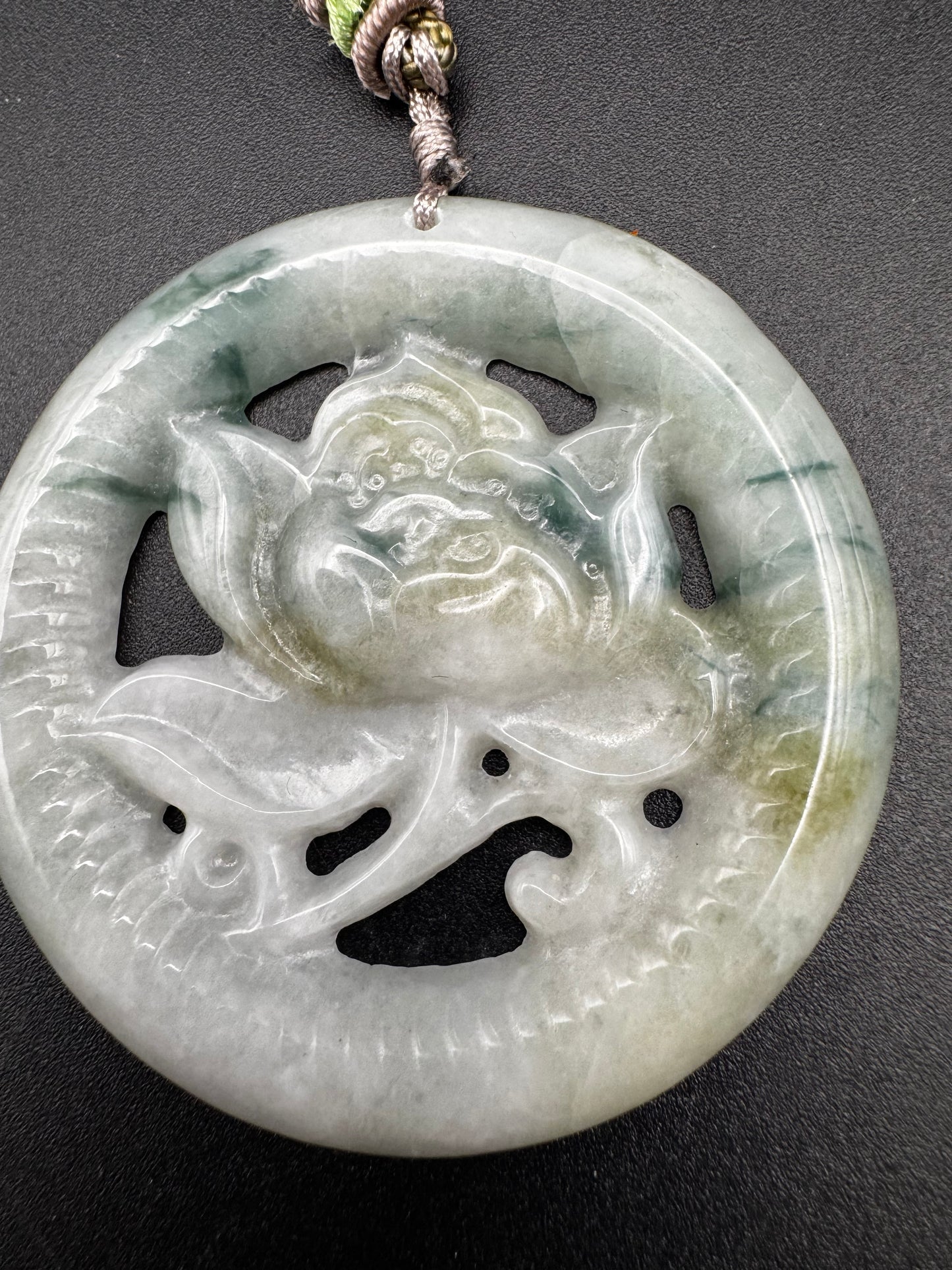 Jade Flower Pendant