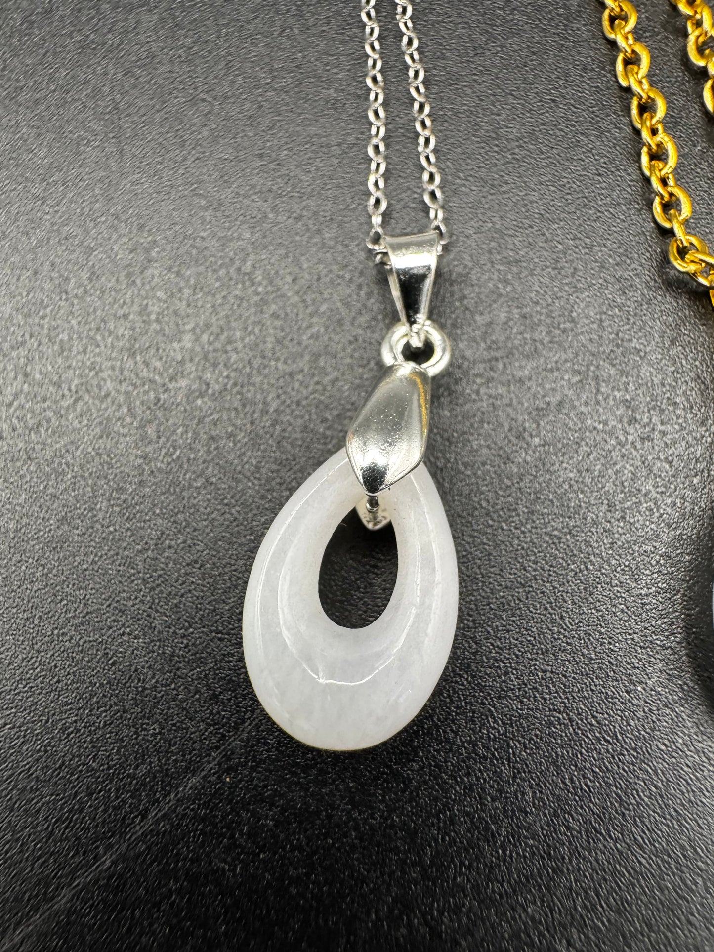 Jade Teardrop Pendant