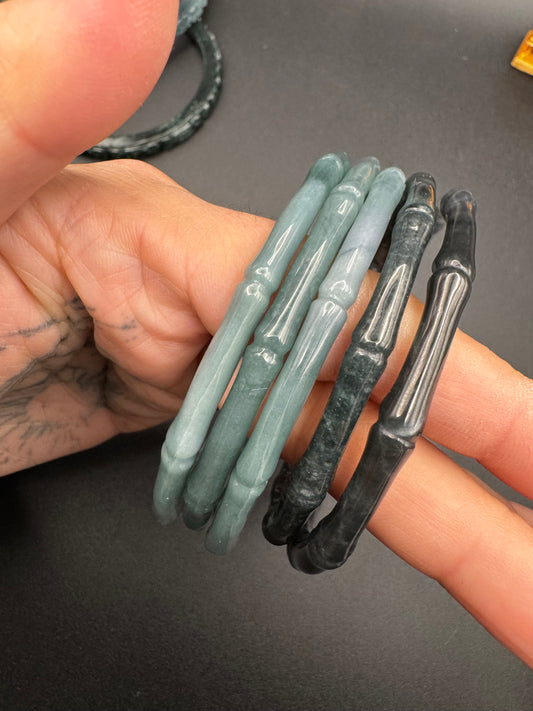 Jade Bamboo Bangle