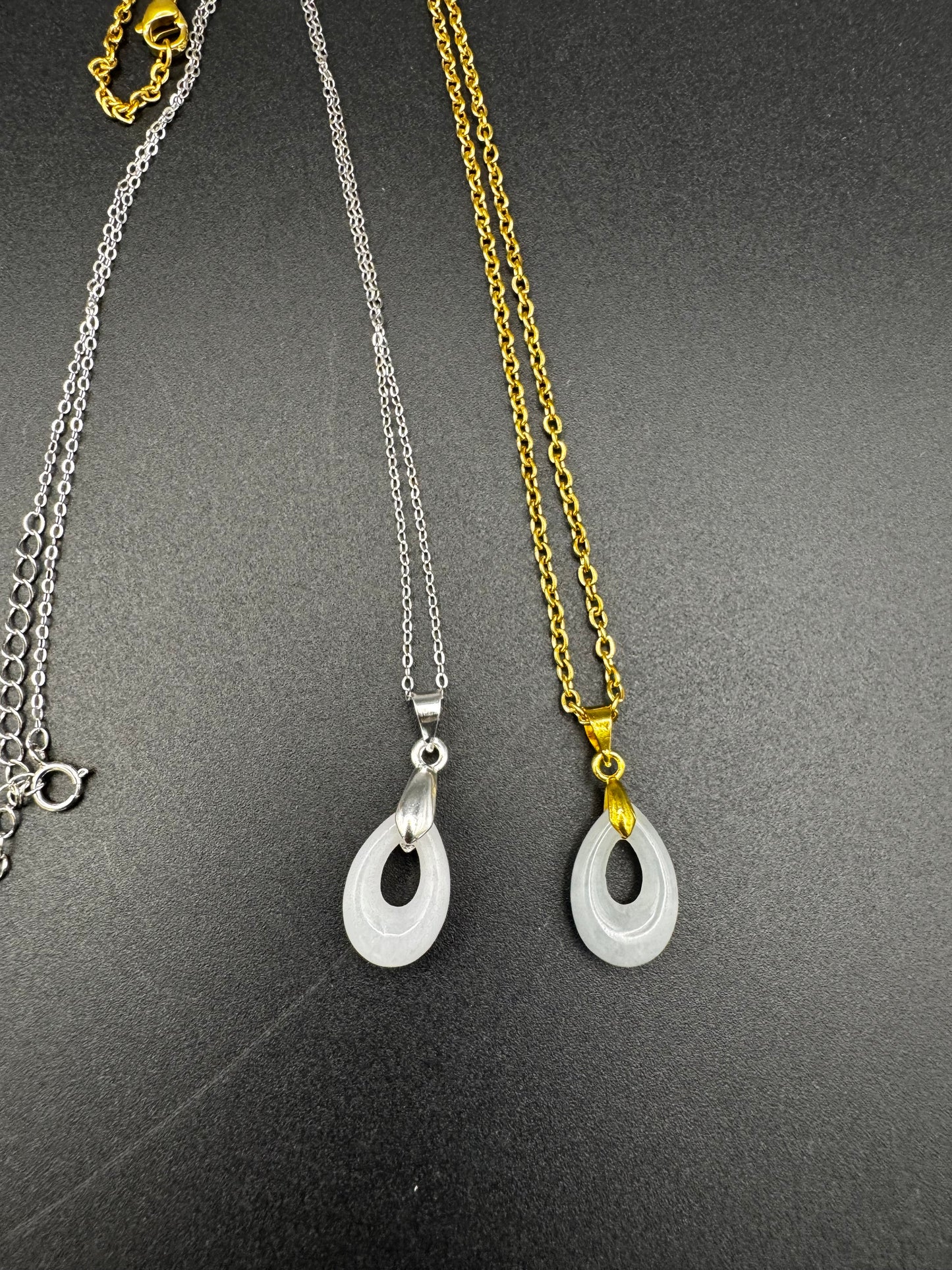 Jade Teardrop Pendant