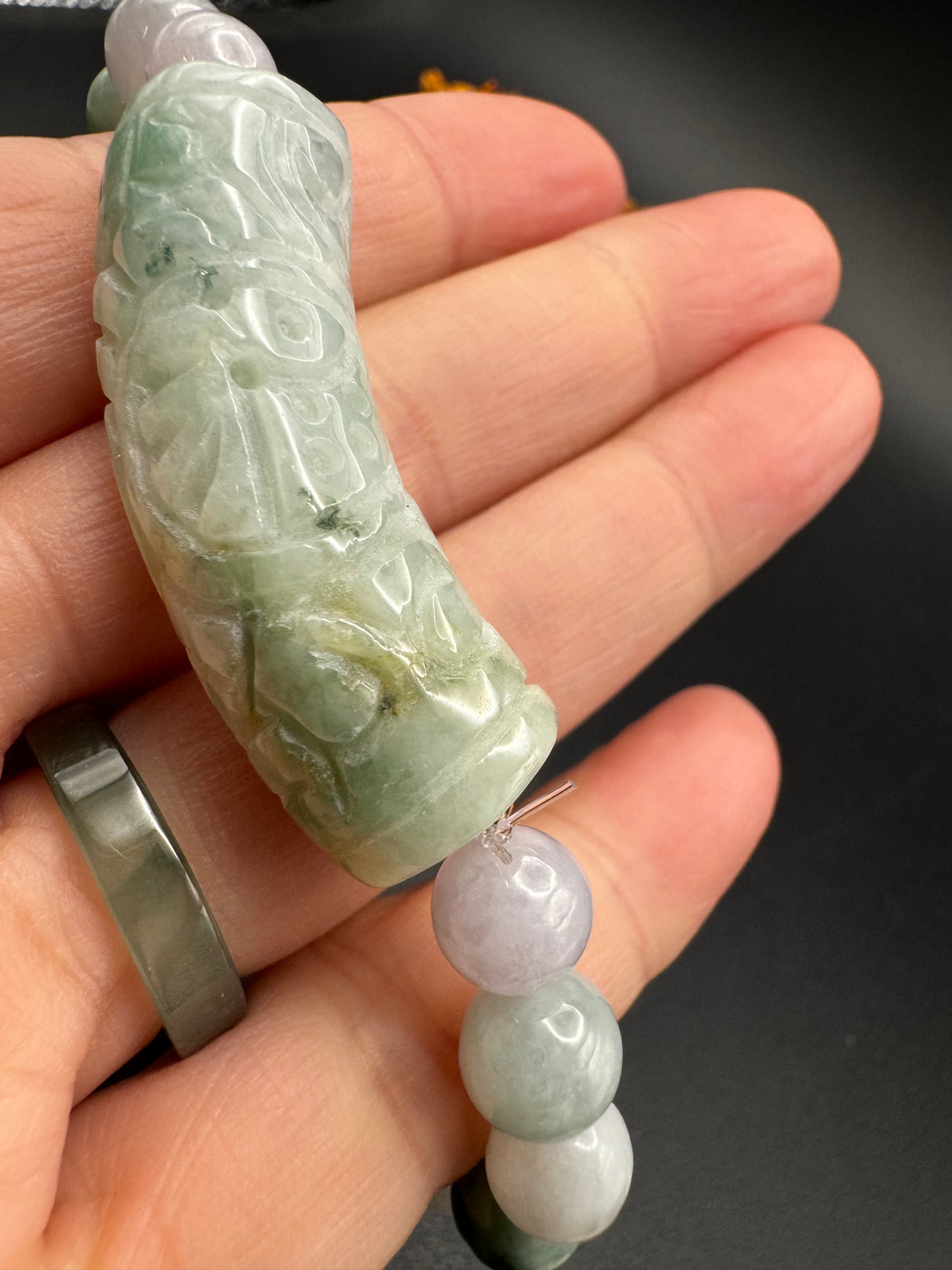 Jade Half Bangle