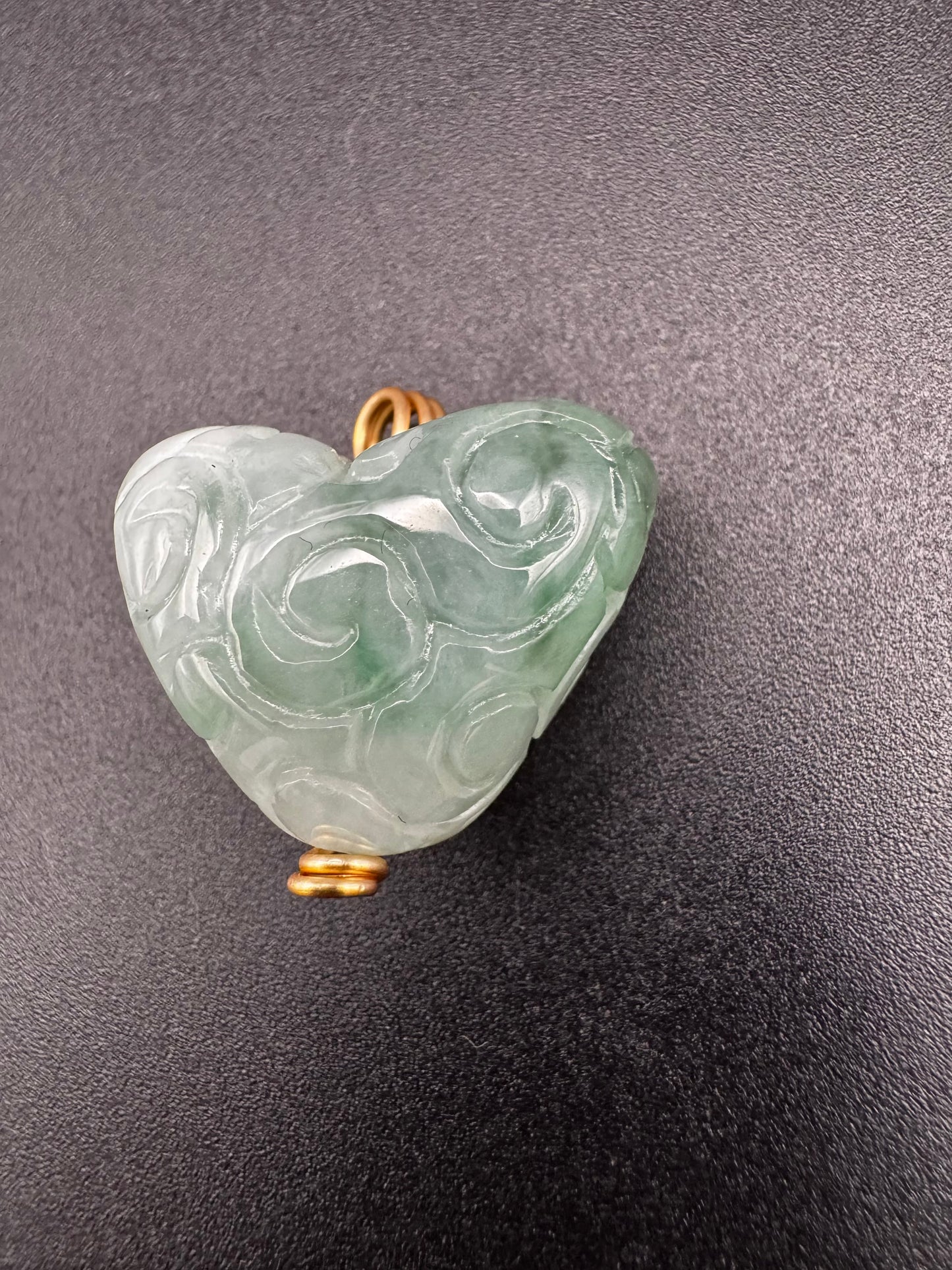 Jade Carved Heart Pendant