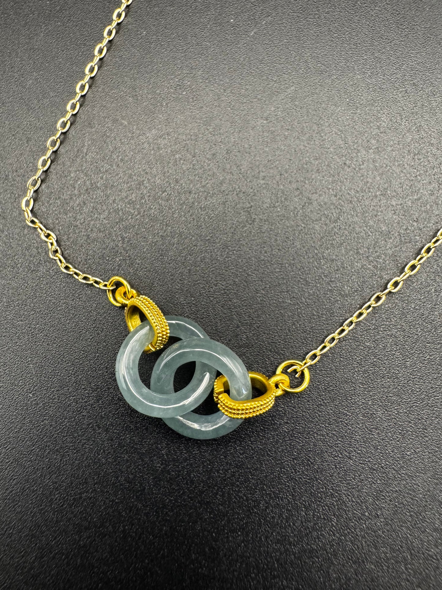 Blue Water Jade Link necklace