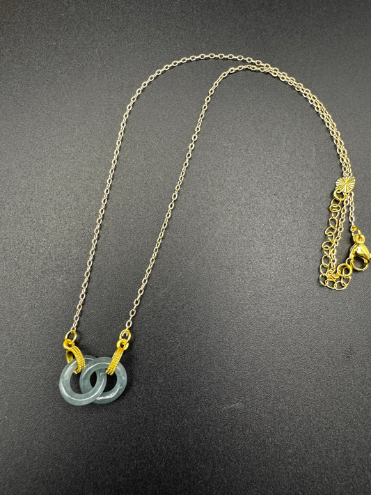 Blue Water Jade Link necklace